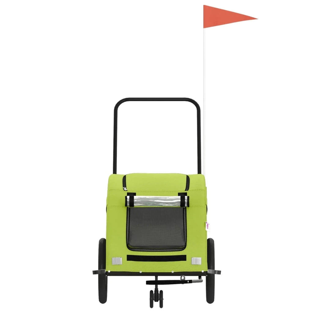 Rimorchio/carrello per animali domestici verde 02_0044236
