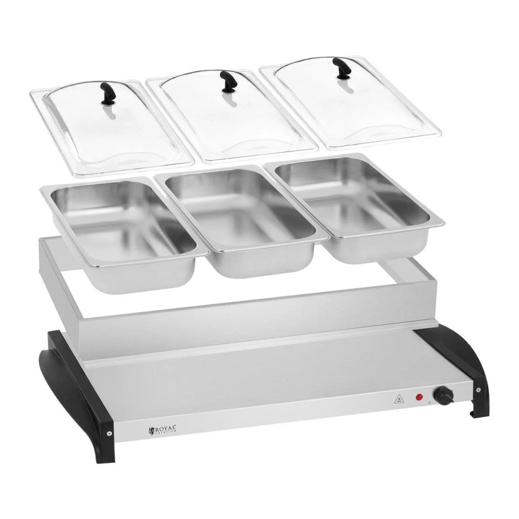 Scaldavivande 3 x 2 litri 400 watt acciaio inox 14_0001018