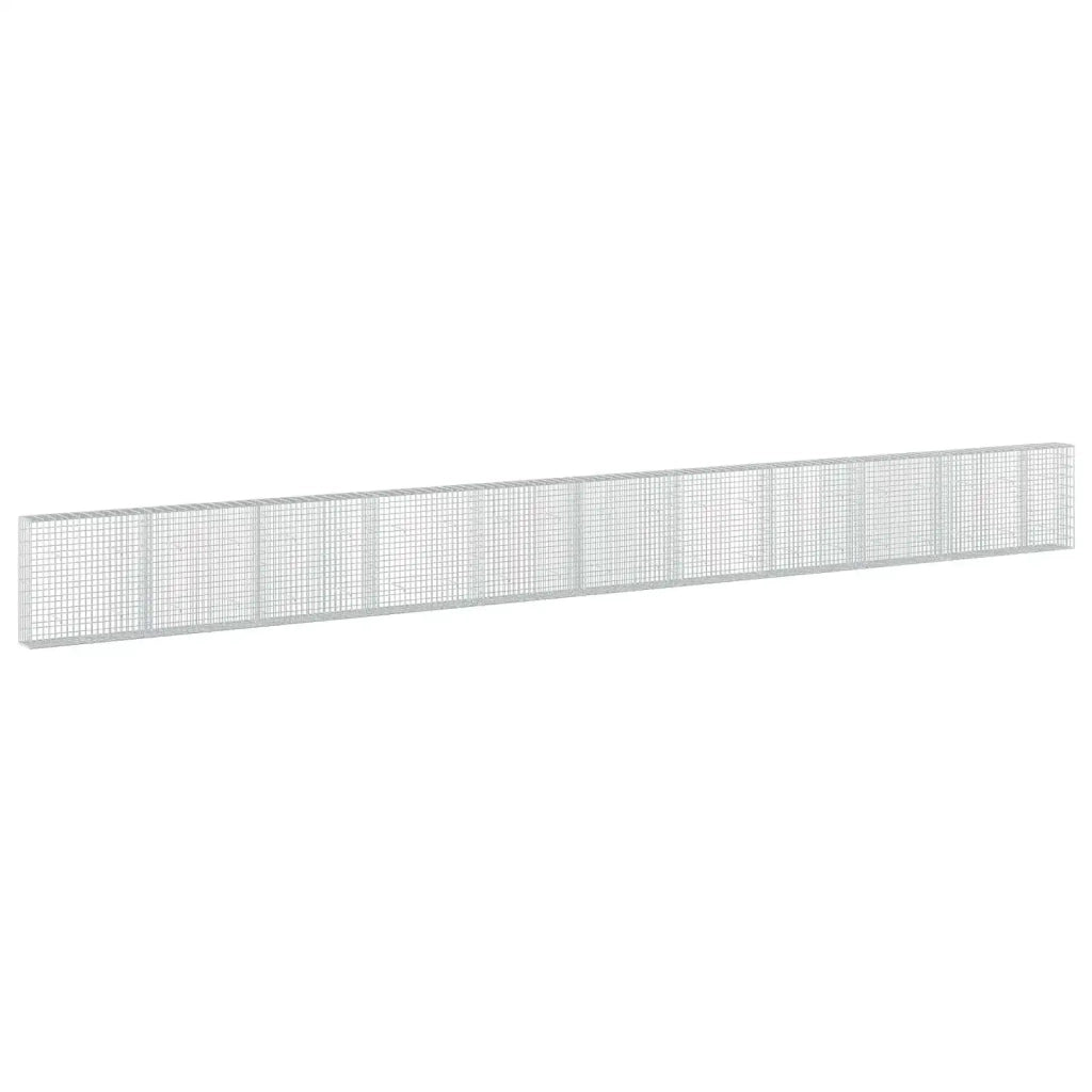 Gabione con Filo da 5 mm e Rete da 5x10 cm 1050x30x100 cm 3464655