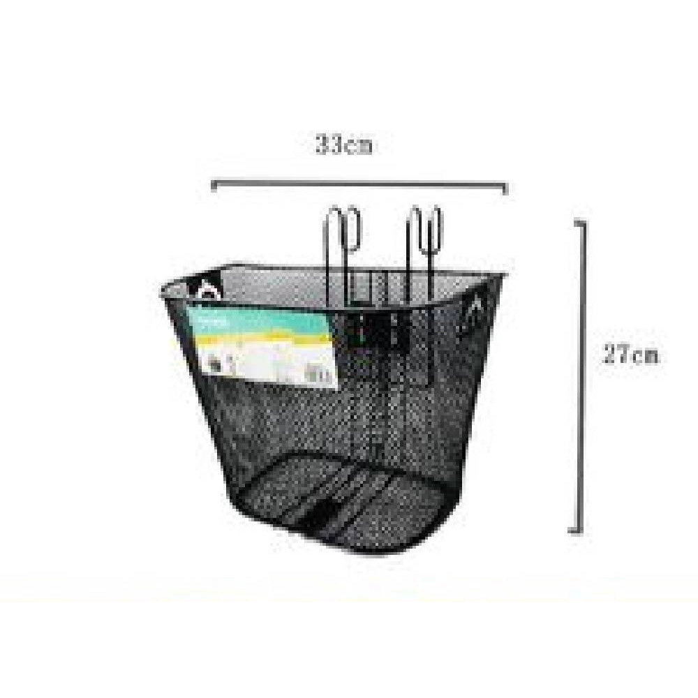 Trade Shop - Cestino Portapacchi Shopping Anteriore Manubrio Per Bicicletta Bici Nero Zx-9931 -