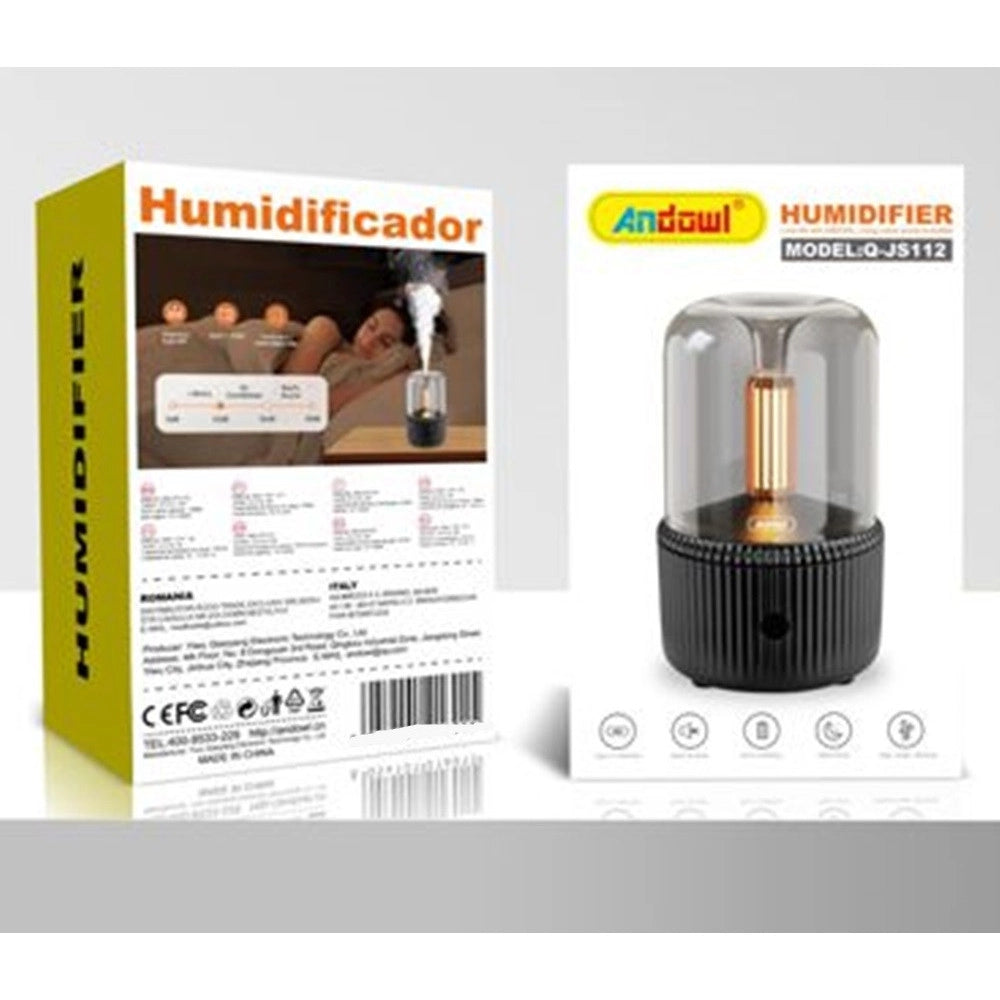 Trade Shop - Mini Umidificatore Diffusore Di Aromi 130ml Con Illuminazione A Led Usb Portatile Q-js112 -