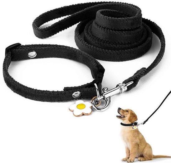 Cinturone per Cani Adattabile - Lunghezza 120 cm - Cinturone per Cani con Felpa - Comodo e Leggero - Per Cani Piccoli/Mediali - Anti Attrito - Guinzaglio per Cani