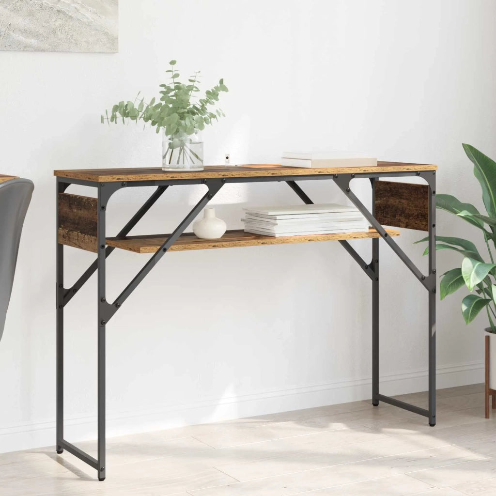 TavoloConsolle Legno vecchio 105x30x75cm Legno multistrato