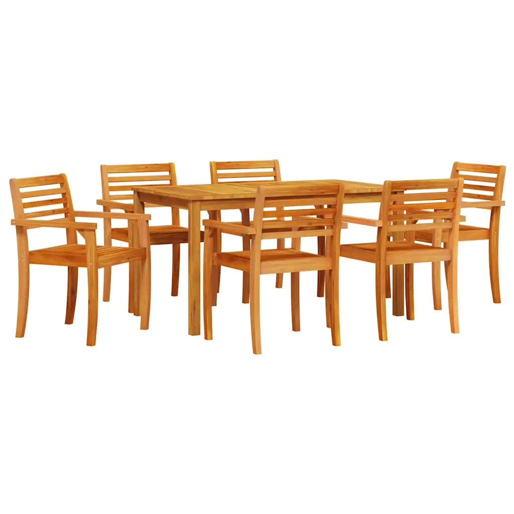 Set da Pranzo per Giardino 7 pcs Marrone 3375664