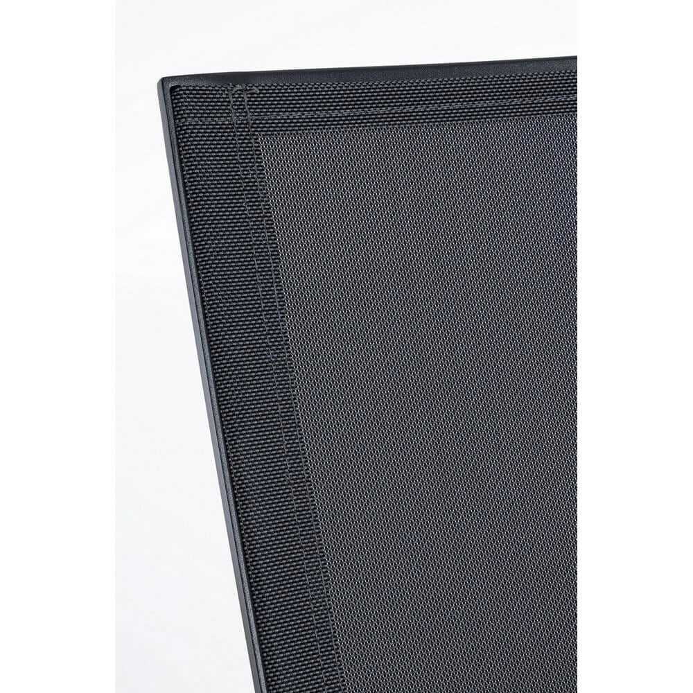 Set di 4 Sedie da Esterno con Braccioli in Alluminio e Textilene - SOLIDITY
