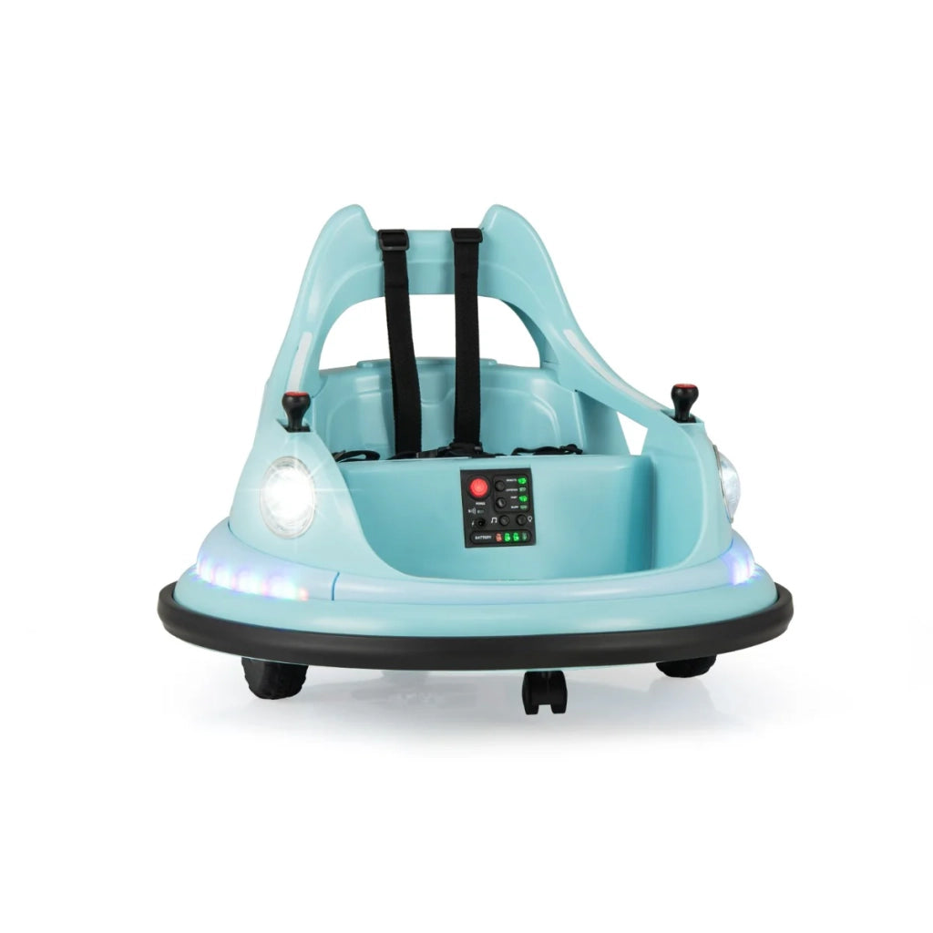 Autoscontro per bambini 67 x 64,5 x 48,5 cm con telecomando e 5 effetti luminosi design moderno in blu PP 20_0018737