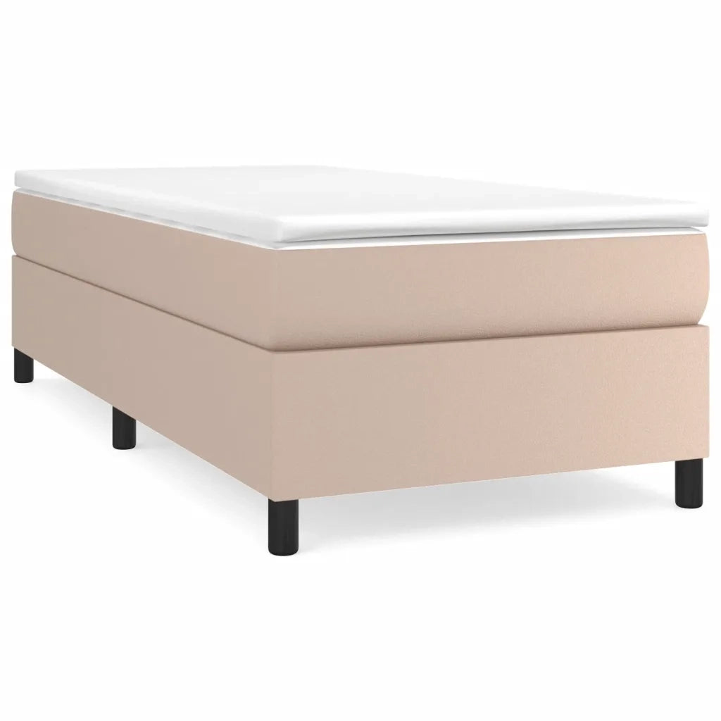 Giroletto a Molle con Materasso Cappuccino 90x190 cm Similpelle 3144583