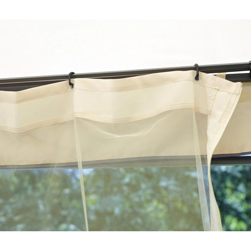 Gazebo MOIA quadrato 3x3 in ferro epoxy antracite