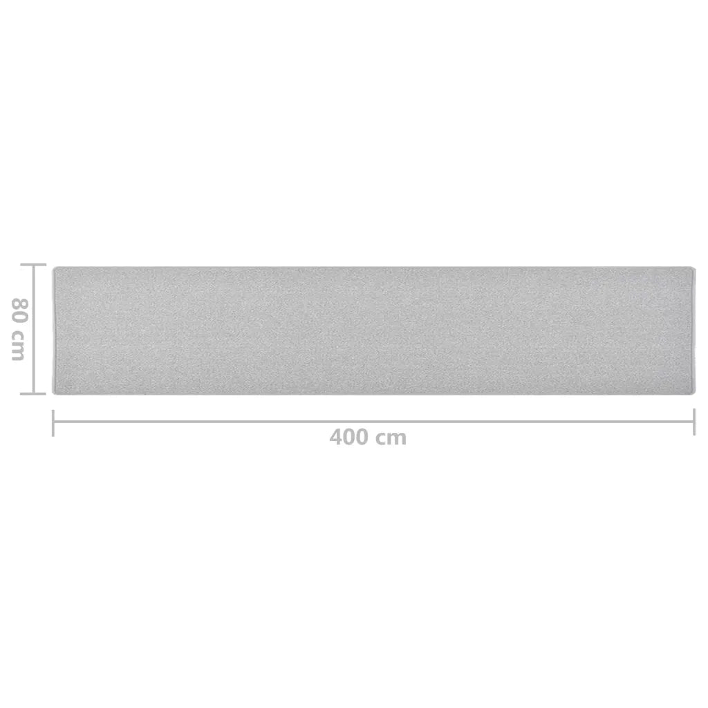Tappeto del soggiorno | Tappeto Corsia Grigio Chiaro 80x400 cm