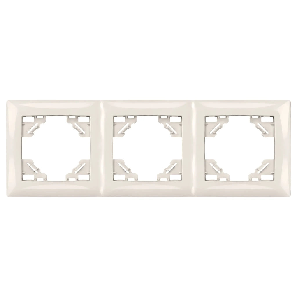 Placca Tripla Per Prese Oste Jnh015-3f Beige