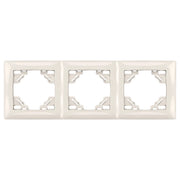 Placca Tripla Per Prese Oste Jnh015-3f Beige