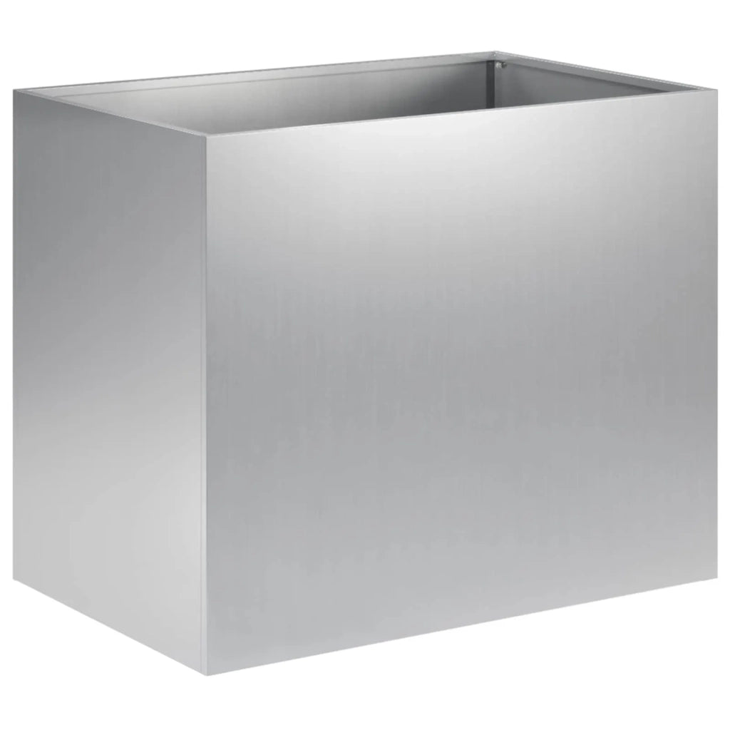 Vaso da giardino Argento 60 x 40 x 50 cm Acciaio zincato 8005704