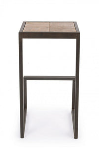 Sgabello Bar Blocks H70 in Metallo