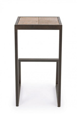 Sgabello Bar Blocks H70 in Metallo