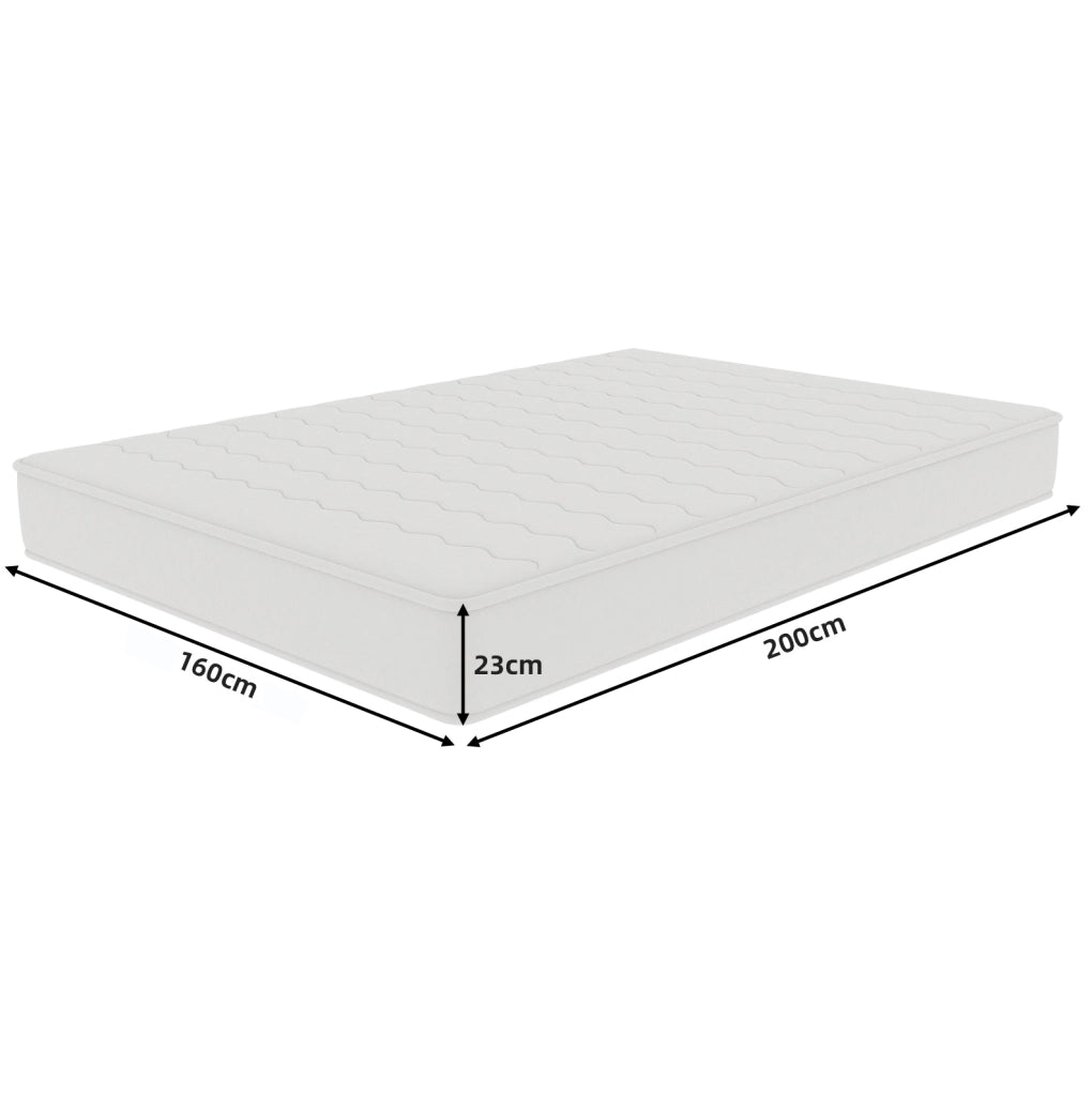Materasso con molle insacchettate e memory foam; tessuto tecnico 3D; bianco