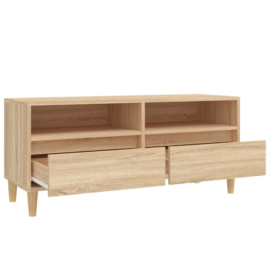 Mobile TV-Credenza per TV Rovere Sonoma 100x34,5x44,5 cm in Legno Multistrato