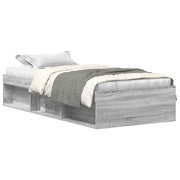 Letto singolo | Letto per adulti | Giroletto Grigio Sonoma 90x200 cm