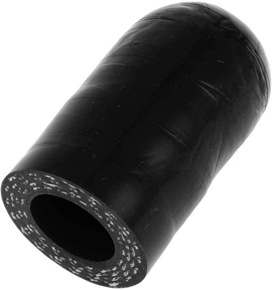 Bomba in Silicone - Cappuccio di Chiusura - Lunghezza 30 mm - Diametro Interno 14 mm - Nero - Resistentente a Temperature Elevate - Cappuccio di Chiusura