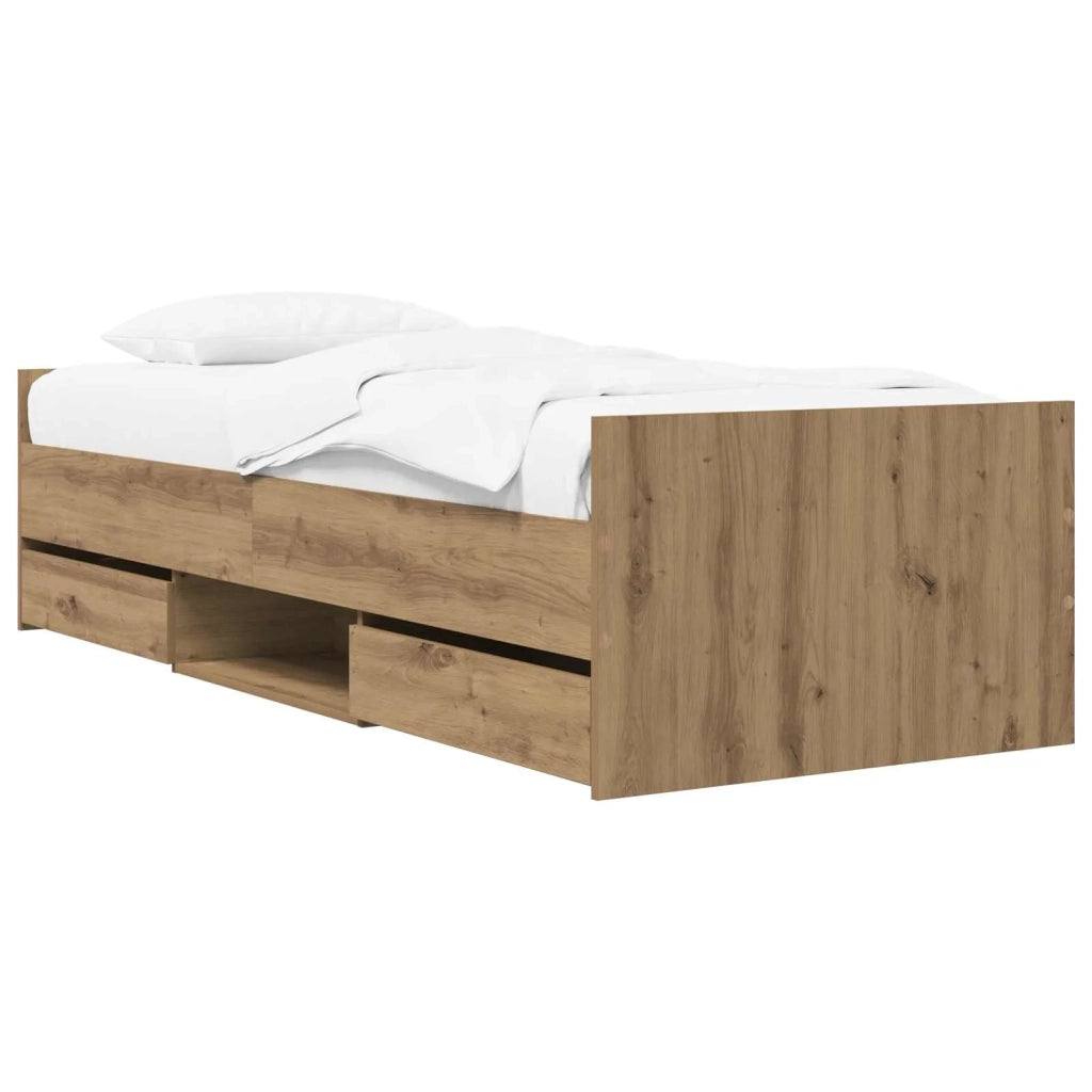 Struttura del letto Rovere Artigianale Legno ingegnerizzato 3429516