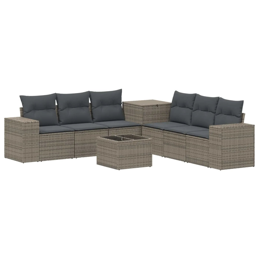 Set di divani 8 pz Grigio e Grigio Scuro 3448492