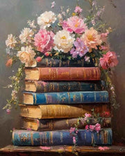 Pittura con Diamanti per Adulti - 5D Pittura con Diamanti Fiori - Pacchetto DIY Completo - Decorazione per Parete - Relax Creativo - 30 x 40 cm - Pittura con Diamanti