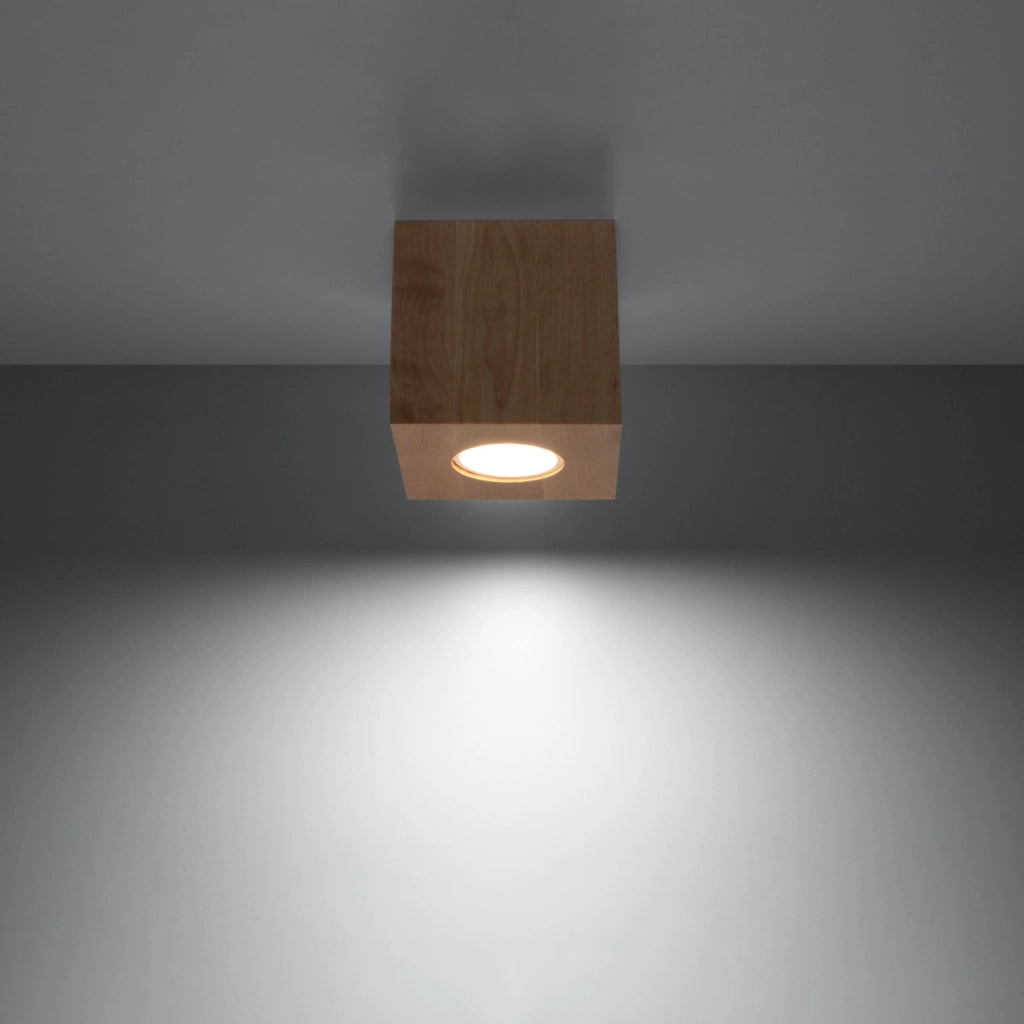 Faretto TETRIS legno chiaro quadrato GU10 Pure Lume