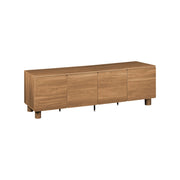 Mobile tv in legno 4 ante, 180cm, legno di nocciolo