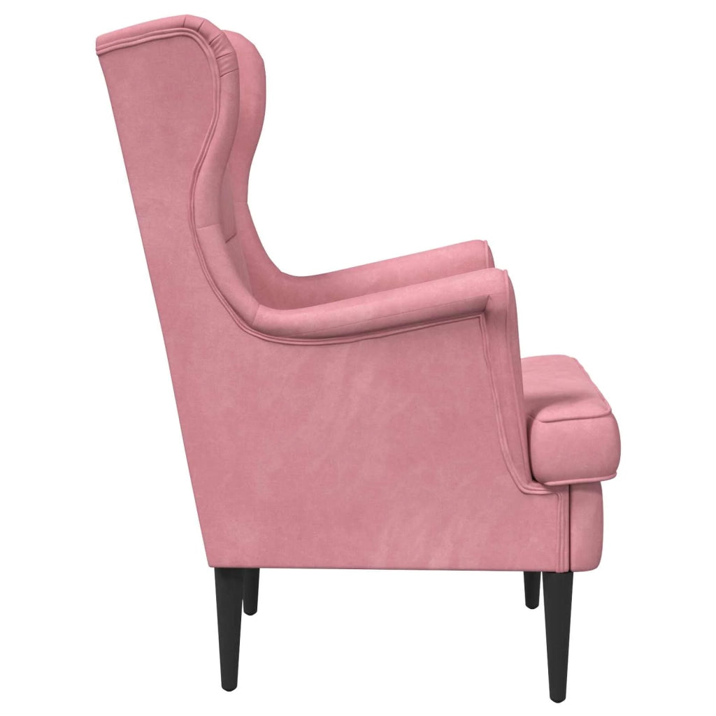Poltrona | Sedia Relax Rosa Velluto