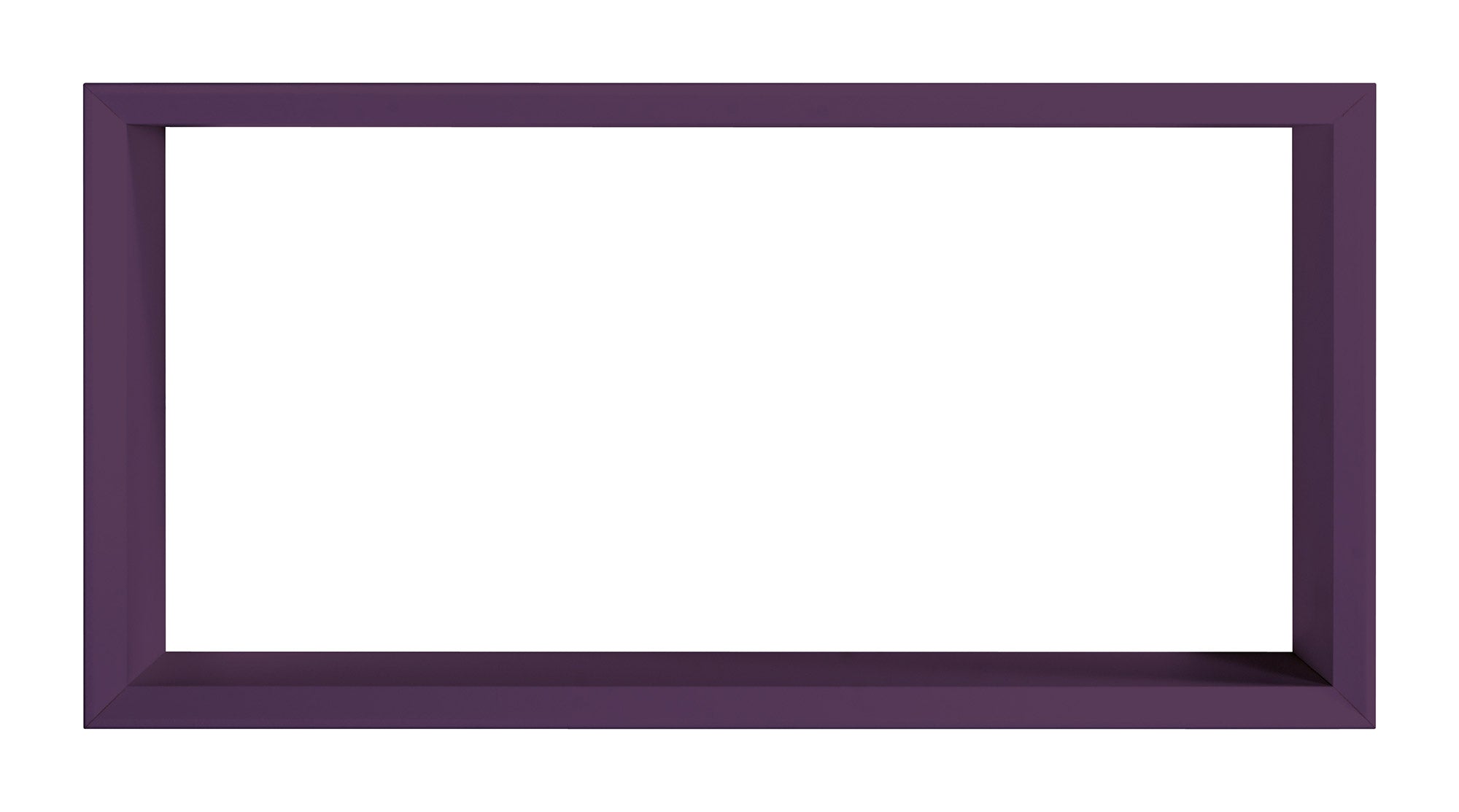 Mensola Cubo da Parete 70x35x15,5 cm in Fibra di Legno Artù Viola Melanzana