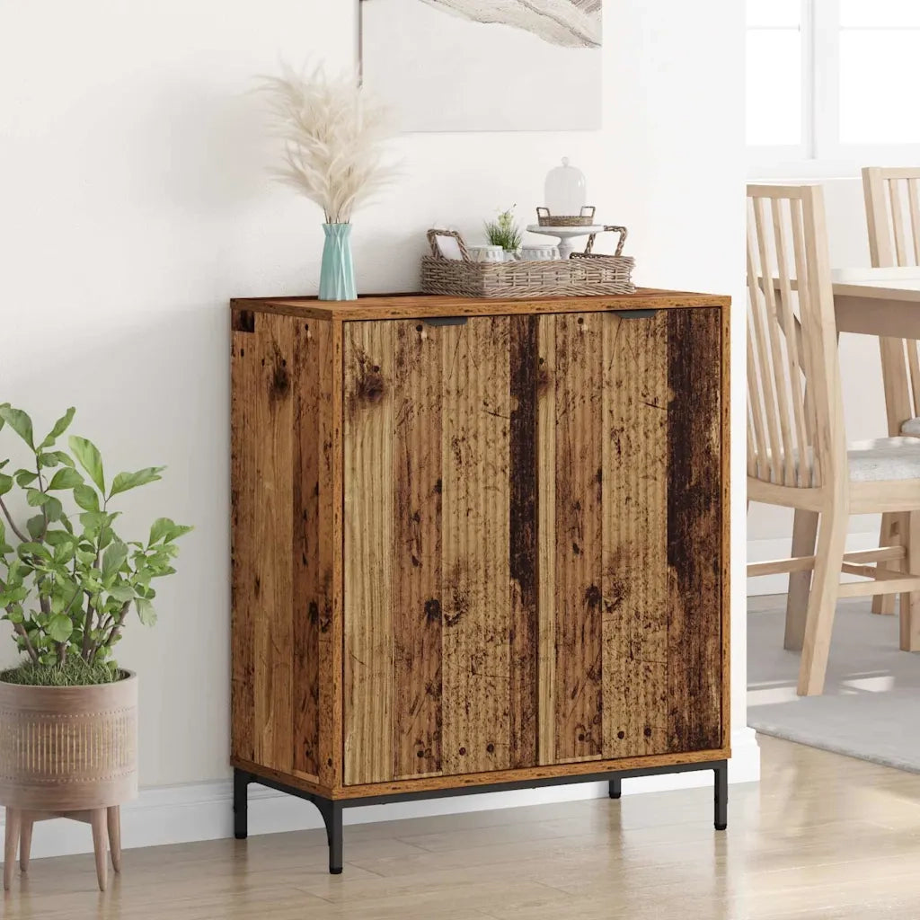 Credenza | Madia | Buffet da pranzo | Armadio da pranzo Legno vecchio 69,5 x 33 x 82 cm Legno multistrato