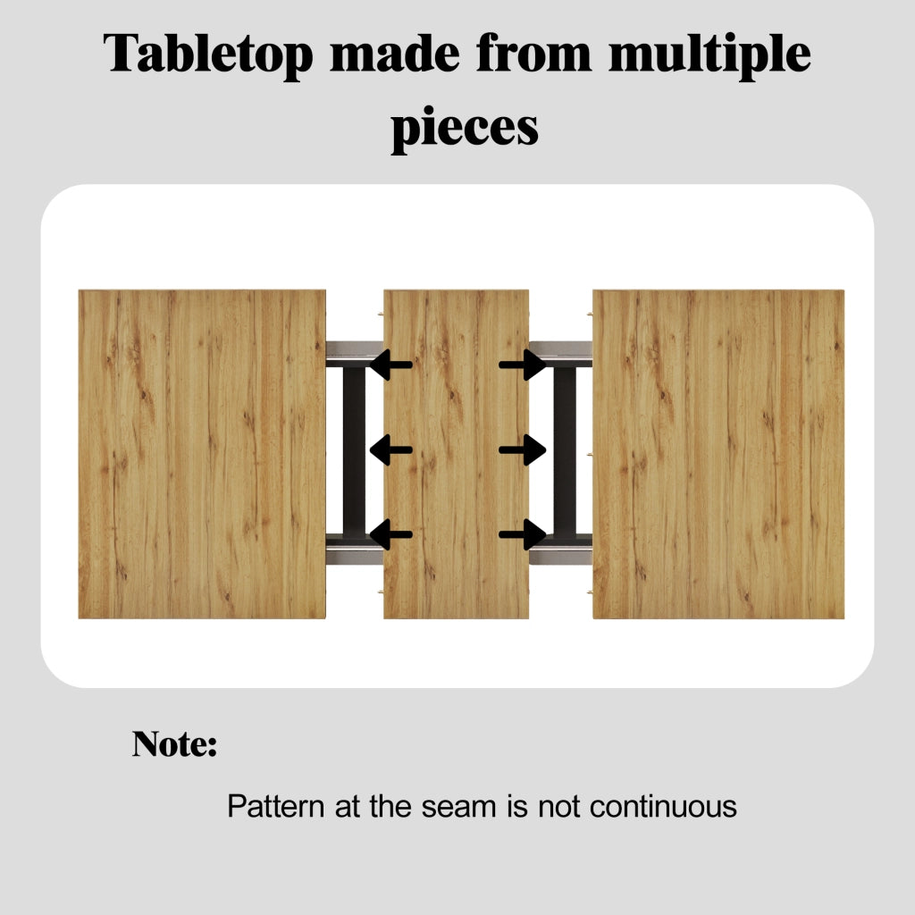 Tavolo da Pranzo Allungabile 120-160x80 cm con Ripiani ¨C MINIMAL ¨C Legno Naturale