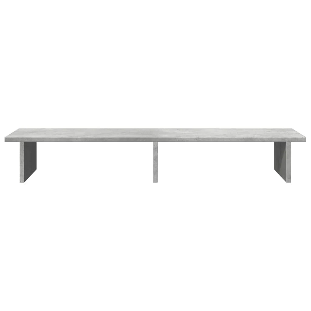 Supporto per monitor tavolo da scrivania 100 x 27 x 15 cm in legno ingegnerizzato grigio 02_0044842