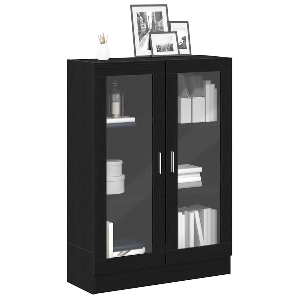 Libreria Rovere Nero 82,5x30,5x115 cm in Legno Multistrato