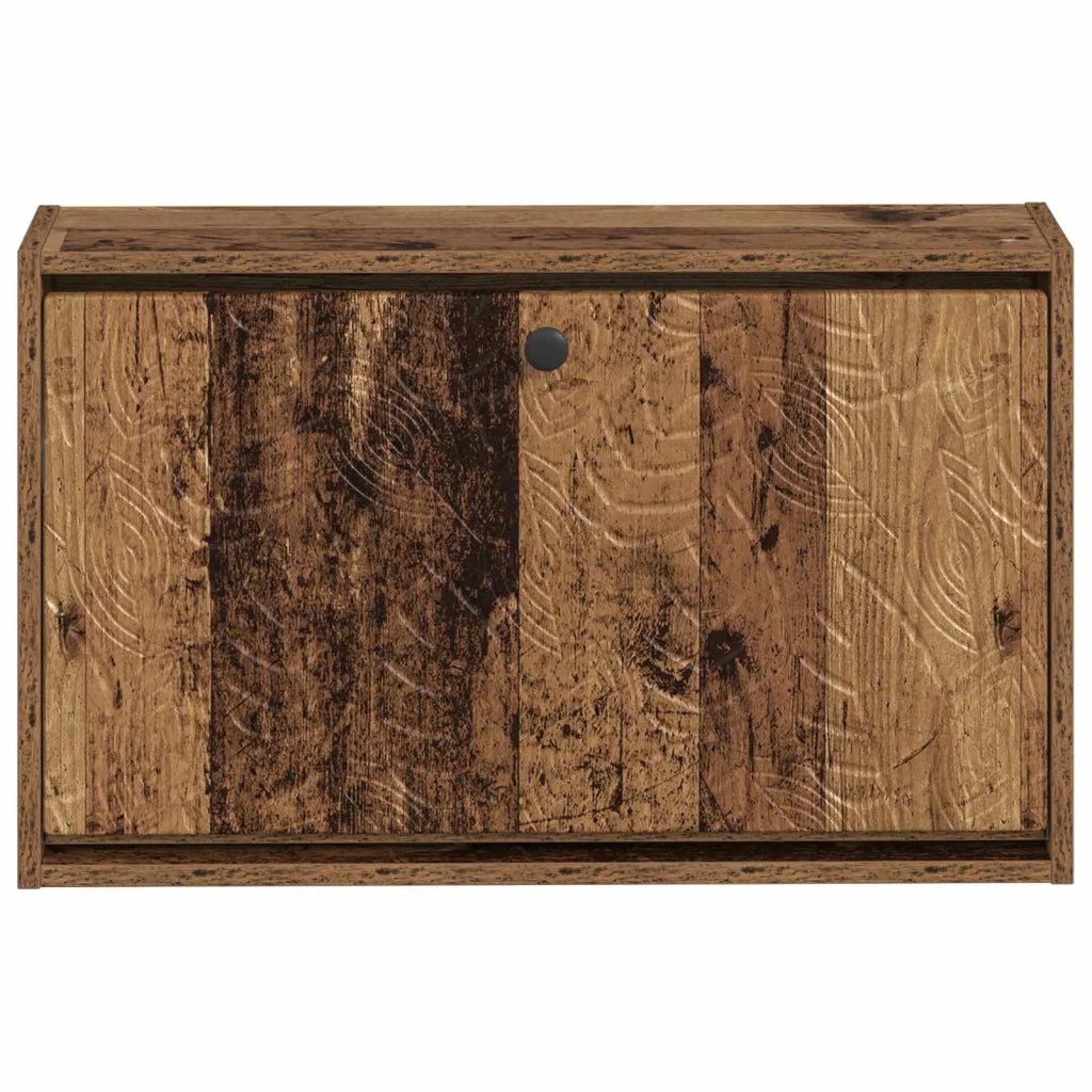 Mobiletto per Scarpe da Muro DELFT 71 x 17 x 43 cm Legno antico 897073