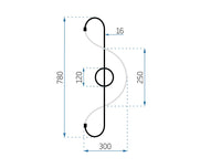 Lampada Led App858-w Long Gold