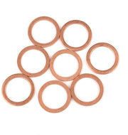 Set di 8 Chiavi a Tondino in Rame da 18 x 24 x 1,5 mm