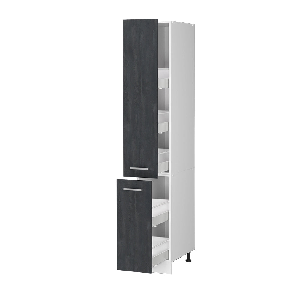 Vicco Armadio da farmacia Calcestruzzo nero 30 cm
