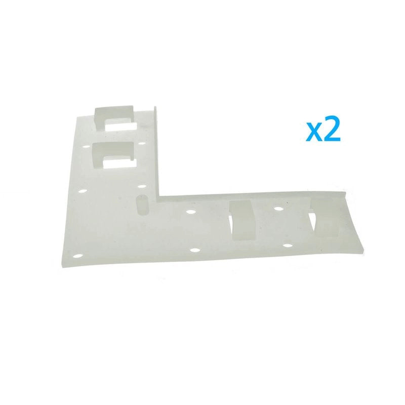 2 PZ Clip Fissaggio Curva 4 Posizioni Passo 14x7mm per Bobina Striscia LED Angolo Parete