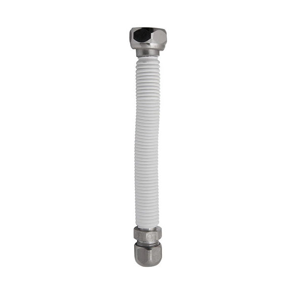 Flessibile estensibile inox acqua 1/2 f bicono 10 mm 280/500 mm