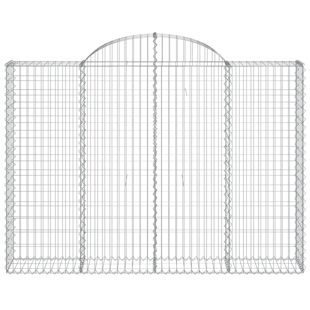 Cesti Gabbioni ad Arco 7 pz 200x30x140/160 cm Ferro Zincato