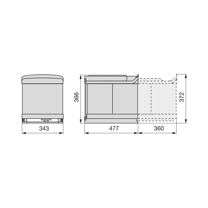 Porta-cravatte laterale estraibile, Anodizzato opaco, Tecnoplastica e Alluminio