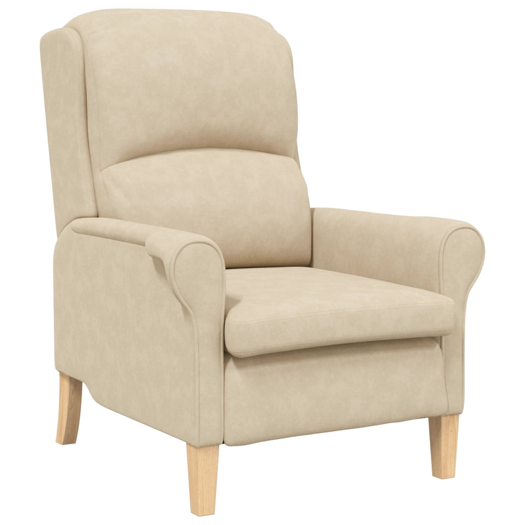 Poltrona Panna Panna Tessuto e Legno Standard Ergonomica