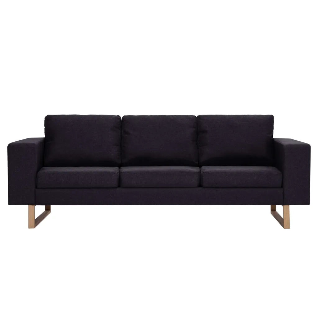 Set Divani 2 pz in Tessuto Nero cod mxl 38608
