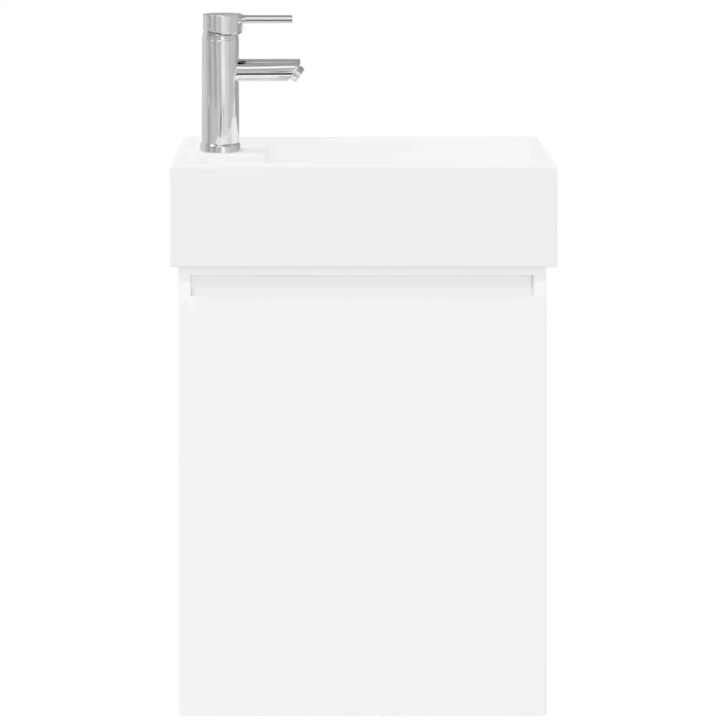Mobile bagno con rubinetto Bianco 45,5 x 22,5 x 84 cm
