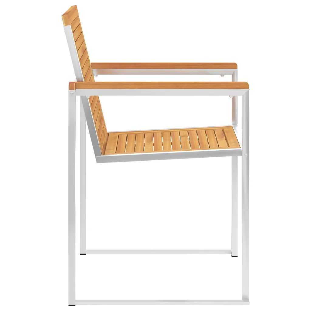 Sedie da Giardino con Cuscini 6 pz in Legno Massello di Teak cod mxl 8679