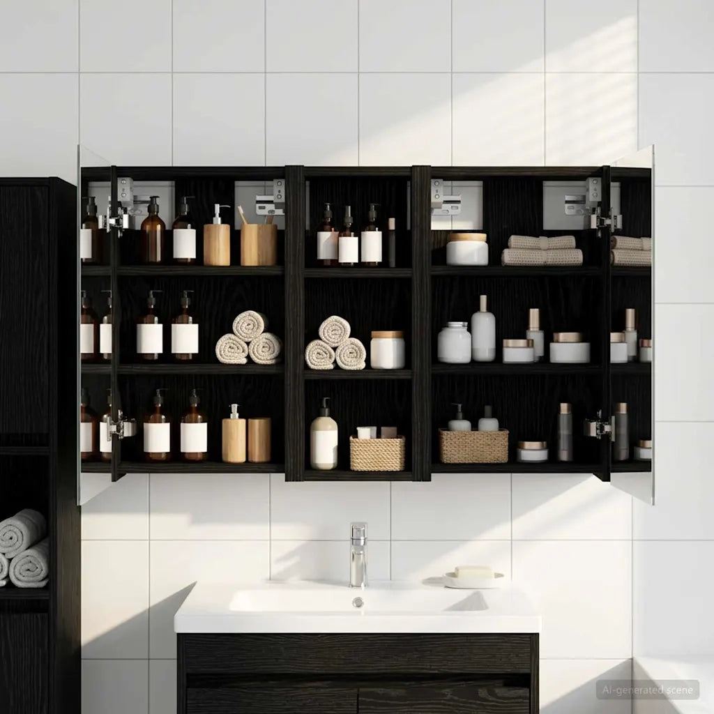 Set di Armadi da Bagno con lo scaffale 3 pcs 80 x 10,5 x 50 cm 3403649