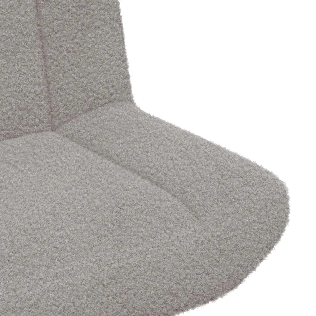 vidaXL Sedia girevole Grigio chiaro 63 x 75 x 76 cm Tessuto