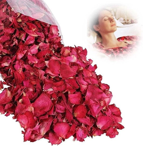 Fiori secchi con foglie di rosa essiccate - 100 g per vari applicazioni