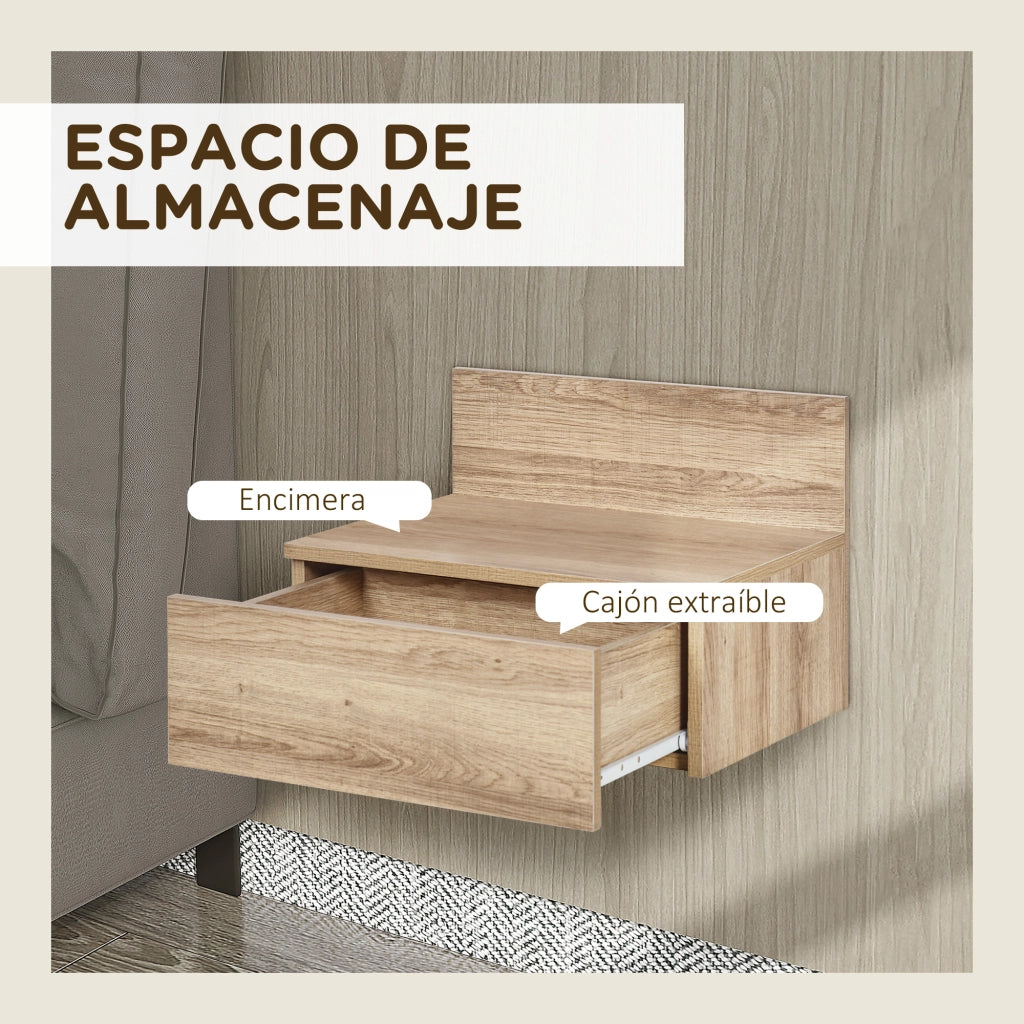 Comodino ¨C zephmum ¨C 43x36,5x30,5 cm naturale