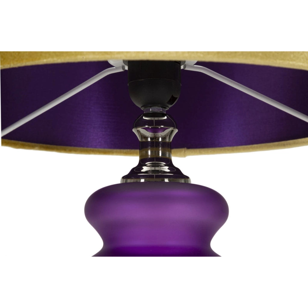 Lampada da Tavolo VKH179, Viola, Metallo, 32,5x32,5x57,5 cm
